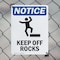 Signmission Keep Off Rocks, 7 in W x Rectangle, Plastic OS-2PACK-NS-P-710-V-13829 - alternate 5